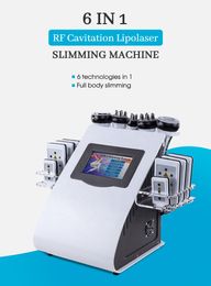 40K Ultrasonic Cavitation Liposuction Slimming Machine Vacuum Radio Frequency RF Face Lifting 650nm Lipo Laser Equipment