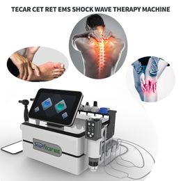3 In 1 Tecar CET RET EMS Shock Wave Therapy RF Equipment For Pain Relief ED Treatment Body Fat Burn