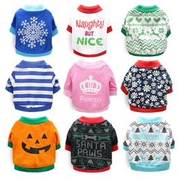 pets Coat Pet Halloween Christmas Clothing Soft Warm Puppy Shirt Winter Clothes Yorkies Bulldog Dog Costume For Dogs Cats