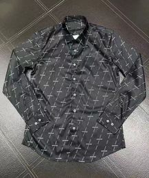 Mens Designer Shirts Brand Clothing Men Long Sleeve Dress Shirt Hip Hop Style High Quality Cotton Tops 10330