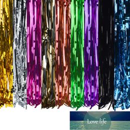 1*2M 1*3M Wedding Holiday Birthday Background Wall Decoration Fringed Rain Silk Curtain