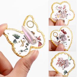 New Arrival Fashion Heart Resin Palette for Nails Art Decoration 1Pcs Shell Nail Tips Display