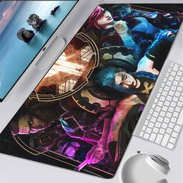 d LOL League of Legends Jinx Jayce Desk Mat Arcane Super Soft Gaming Mouse Pa keyboard mouse pad Carpet non-skid mouse pad