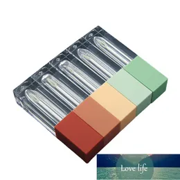 3ML Lipgloss Tubes Packaging Square Colorful Matte Cap Lipgloss Container Lip Glaze Refillable Lip Gloss Tube with Wand 10pcs Factory price expert design Quality