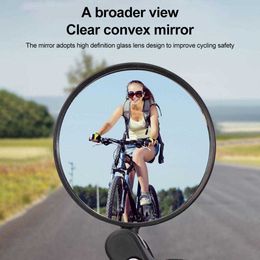 Bike Rearview Mirror 360 Rotation Adjustable Wide Angle Cycling Rear View MTB Road Bike Bicycle Handlebar Mirrors