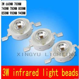 Light Beads 3W Infrared LED Lamp Launch Tube Night Vision 660 700 850 900 940NM For Security Surveillance Cameras