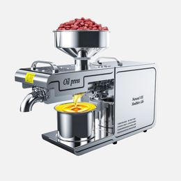 Intelligent Oil Press Machine Stainless Steel Cold Press Electric Linseed Peanut Sesame Coconut Oil Extrator