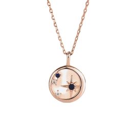 Hemiston 925 Streling Silver shell Star Charm Necklace with Zircon,Brand New Fashion Jewelry Link Chain Gift For Women Men Q0531