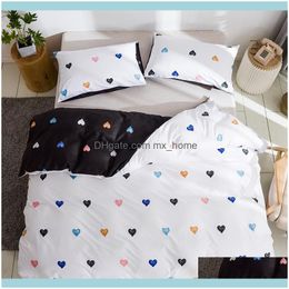 Supplies Textiles Home & Gardencomforter Sets 150×200 220X240 Single Twin Queen King Full Size Bedding And Duvet Er Pillowcases 3Pcs For Bed