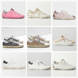 Italy Brand Super Star Sneakers Fashion luxury Shoe Women Sneaker Classic White Do-old Sequin Dirty Designer Man Casual Shoes