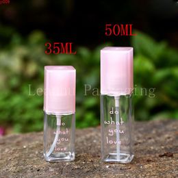 Wholesale 35ml 50ml Cute Green Transparent Square Spray Bottle,Travel of Make-up Water Mist Bottlegoods