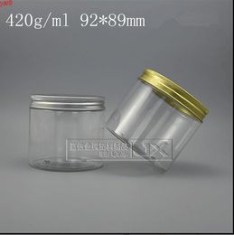 420g/ml Clear Lucencency Plastic Jar bottle Wholesale Retail Originales Refillable Cream Butter Honey Empty Cosmetic Containershigh qty