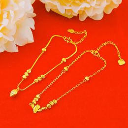 Foot Chain For Women Beach Anklet 18k Yellow Gold Filled Classic Jewellery Gift