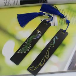 Bookmark Ebony Hand Painted Bookmarks Student Stationery Business Gifts Creative Tassel Crafts