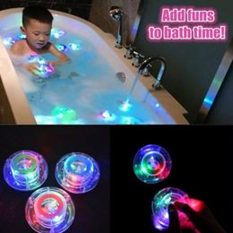 Children bath ball bath tub lamp float bath tub waterproof Colourful flashing LED lamp toy