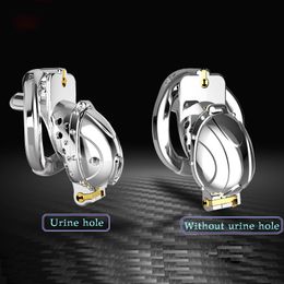 Metal Openable Ring Quick Disassemble Cap Flip Design Male Chastity Device Vent Hole Penis Cage BDSM Sex Toys For Man