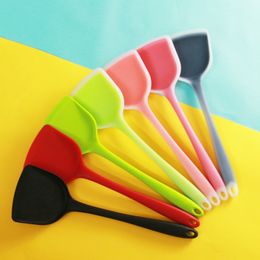 Kitchen Tools Translucent Silicone Spatula Non-stick Cooking Spatula Heat-resistant and Washable Silicone Cooking shovel
