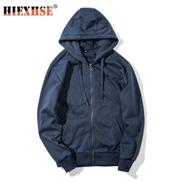 Warm Fleece Hoodies Men Sweatshirts New Spring Autumn Solid Black Color Hip Hop Streetwear Hoody Man's Clothing SZIE M-3XL 201113