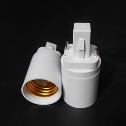 ABS LED G24 to E27 Adapter Socket Halogen CFL Light Lamp base converter e27 to g24 bulb holder adapter 2pin 85-265V