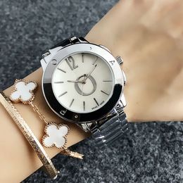 Fashion Big letters design Watches women Girl style Metal steel band Quartz Wrist Watch P54