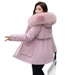 Winter Jacket Warm Fur Collar Thick Overcoat Fashion Long Hooded Parkas Womens Jacket Clothing Female Snow Wear Coat