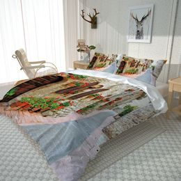 Custom country scenery Cover Set Pillowcase Bed Linen Sheet Quilts 3D Bedding Sets 3pcs Bedding Sets