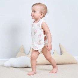 Ner Summer Gauze baby vest bellyband summer thin One Pieces 210528