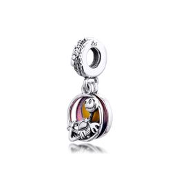 The Nightmare Before Christmas dangle Charm Fits Charms Silver 925 Original Bracelets For Woman DIY Valentine's Day