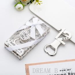 12 Years Silver Gold Beer Bottle Opener Number 12 Openers for Wedding Anniversary Birthday Gifts