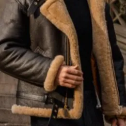 Модная мужская утолщенная толстая кофейная куртка с длинным рукавом из искусственного меха, зимняя мужская кожаная куртка для покупок в стиле панк