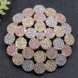 Pins, Brooches Zlxgirl Copper For Bridal Jewellery Hats Accessory Perfect Cubic Zircon Hijab Pins