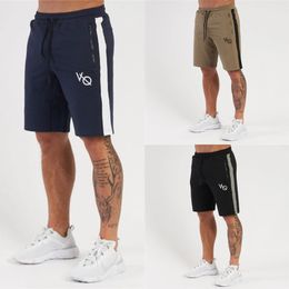 Summer new men's shorts cotton zipper pocket casual pants jogger embroidered fitness fashion sports pants X0628