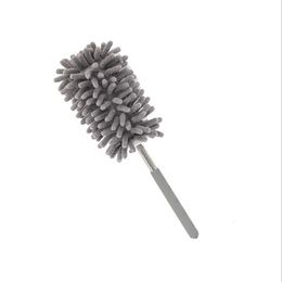 Long-Reach Washable Dusting Brush Chenille Microfiber Hand Duster with Telescoping Pole for Cleaning Car Computer Household Cleaning Tools