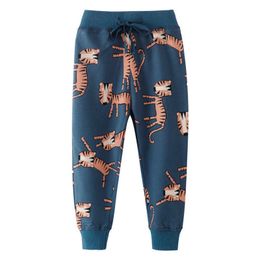 Boys Cotton Pants Children Trousers cartoon Brand Autumn Winter Baby Clothes Kids Leggings for Jumping Metres 210529