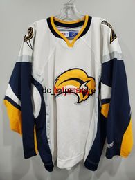 custom CCM Buffalo Sabres White Hockey Jersey Sewn Stitch add any number name MEN KID HOCKEY JERSEYS XS-5XL
