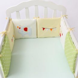 Bettwäsche -Sets 6 Stcs/Set COT -Stoßfänger 30 cm*30 cm Babybettgeflecht Kopfschutz in der geborenen Krippenschutzweichbarriere