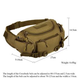 Tactical Military Climbing Trekking Hiking Riding Cycling Camping Waist Bag Camouflage Dual-use Pouch Dry Sport Messenger Bags Y0721