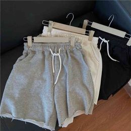 Summer Soft Loose Fashionable Shorts Black Grey White Comfort Breathe Freely Women's Sexy Women 210724