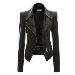 Learher Jacke aus Kunstleder für Damen, neue PU-Kunstlederjacke für Damen, Damenmäntel 210201