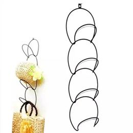 Hats Clothes Tie Interlink Holder Wire Stackable Storage Rack Kitchen Organizer Door Wall Hooks