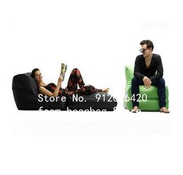 Camp Furniture Green Colour Fold Up Lazy Boy Adult Giant Bean Bag Chairs Outdoor Waterproof, Extended As Bed, Sit Sofa