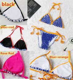 Women bikini two piece set spaghetti strap swim suit padded bra+bikini bottom summer clothing fashion beach swimsuit plus size new 3369-3