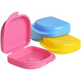 Dental Retainer Orthodontic Boxes Mouth Guard Denture Storage Case Box Plastic Oral Hygiene Supplies Organiser SN3791