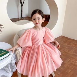 Ins summer girls' foreign style 61 Princess Pink Dress Spanish Party Skirt