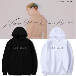 Men's Hoodies & Sweatshirts KPOP SHINee NEVER GONNA DANCE AGAIN Cotton Print Loose Round Neck Hoodie And Women's Sweater Concert Support Clo