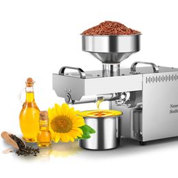 110/220V 700W Stainless Steel Oil Press Machine Linseed Oil Extrator Presser Heat Cold Press Oil