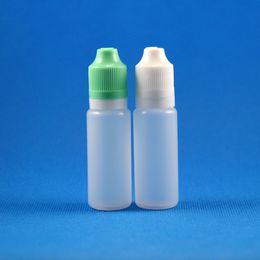 100 Pieces 18 ML High Quality LDPE Plastic Dropper Bottles With Double Proof & Anti-Thief and Child Safe Caps Nipples