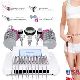 Electrode Stimulation Microcurrent Vacuum Therapy Body Slimming Ultrasound Cavitation Infrared Fat Burner Massager Spa