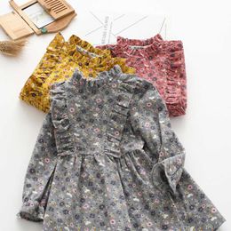 Flower Girl Dresses Autumn and Spring Kids Clothes New Children Outfit Cotton Comfortable Cute Buttoned,#5759