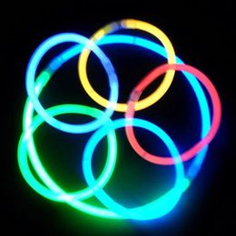 20cm Multi Colour Glow Stick Bracelet Necklaces Neon Party LED Flashing Light Wand Novelty Toy Vocal Concert Flash